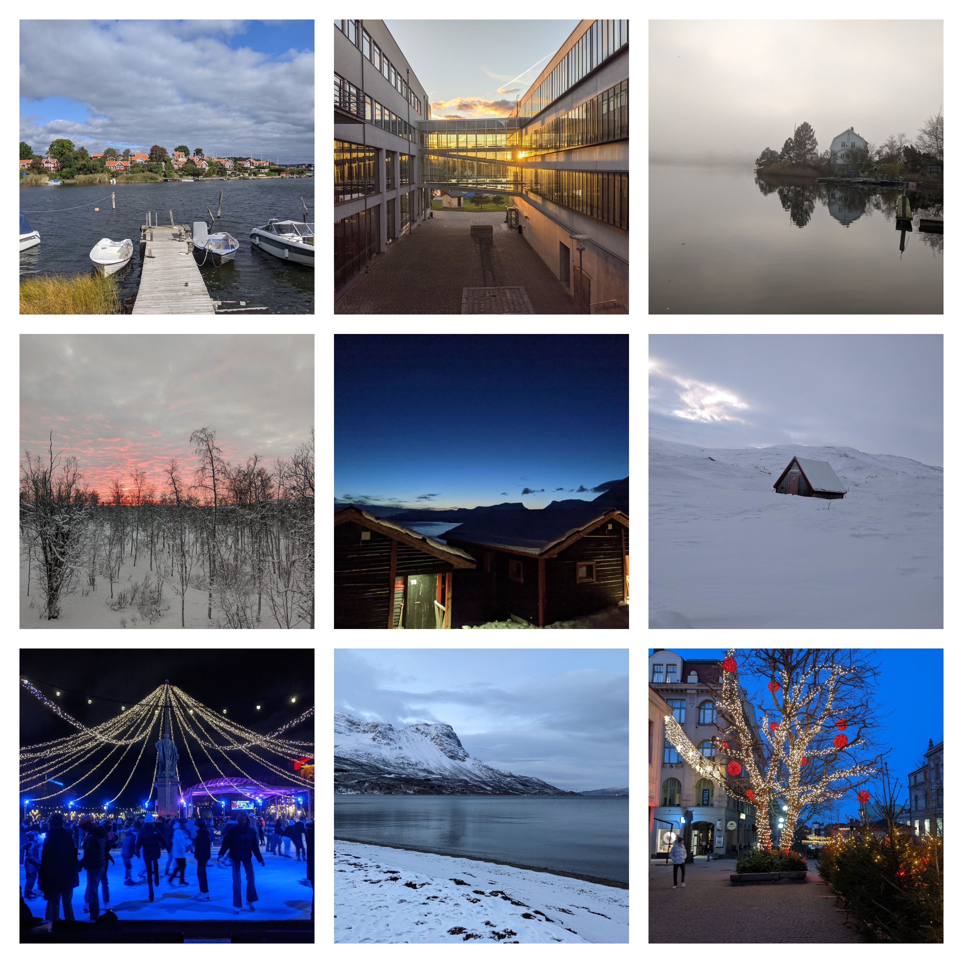 Collage of images from Sweden